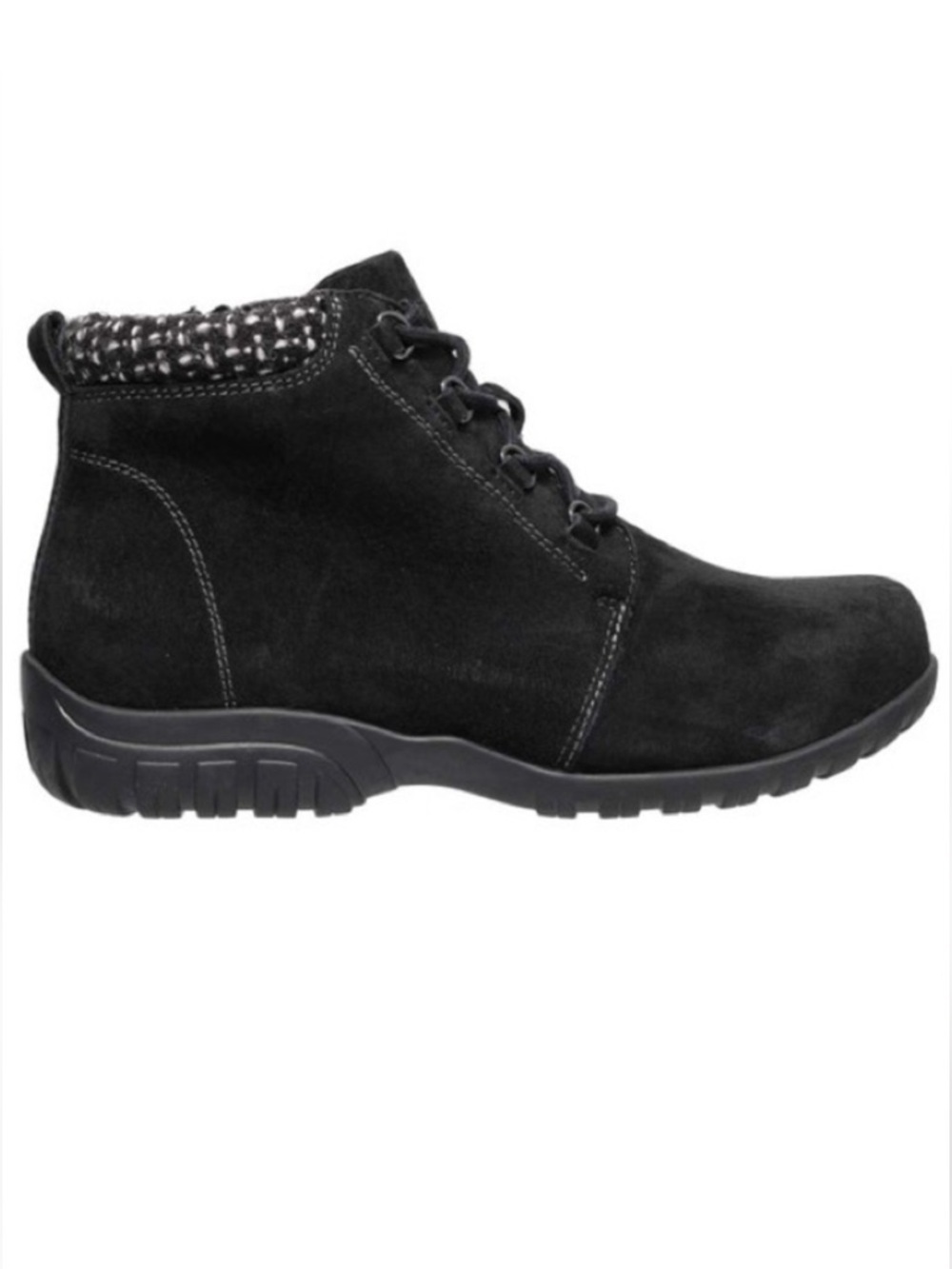 PROPET Women's Delaney Black Suede Ankle Boots Water Resistant In Box Size 10